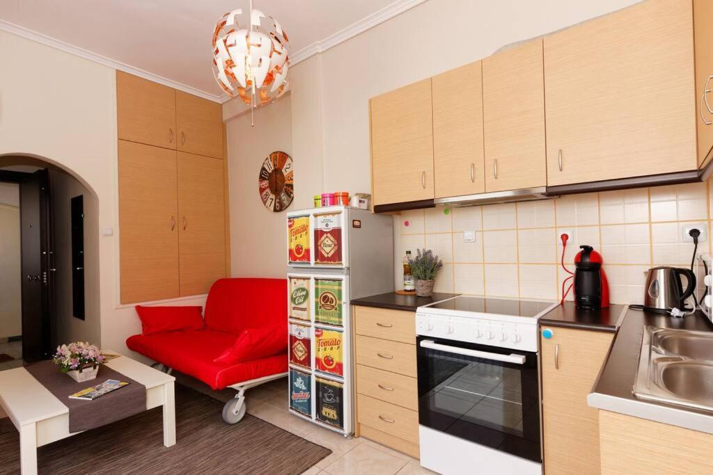 Apartament Big Terrace Near Metro And Athens Center Zewnętrze zdjęcie