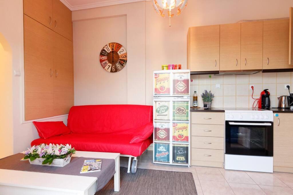 Apartament Big Terrace Near Metro And Athens Center Zewnętrze zdjęcie